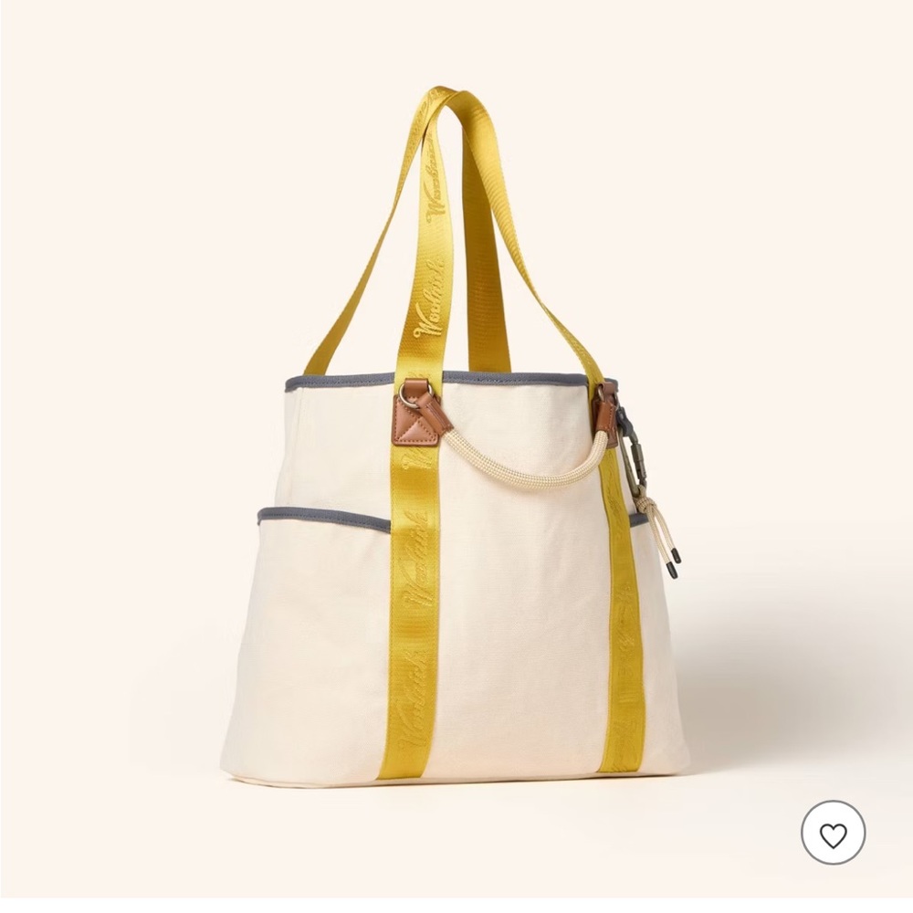 Large Canvas Tote Bag - Woolrich x Target Cream/Yellow